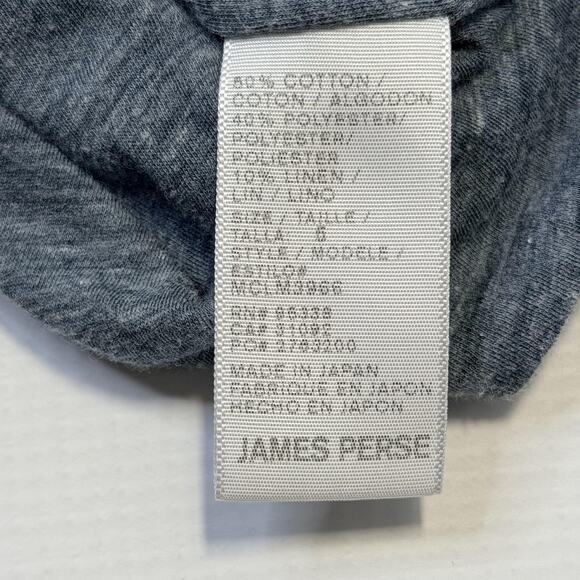 James Perse Shirt Mens XXL Heather Gray Long Sleeve Soft Crewneck Made in Japan - Picture 7 of 8